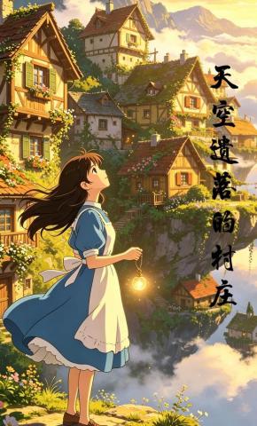 短剧《天空遗落的村庄》海报