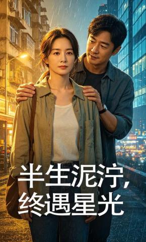 短剧《半生泥泞，终遇星光》海报