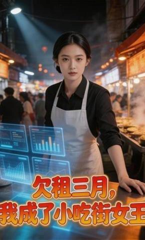 短剧《欠租三月，我成了小吃街女王》海报