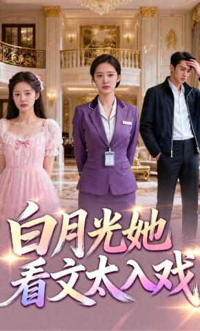 短剧《白月光她看文太入戏》海报