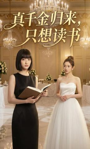 短剧《真千金归来，只想读书》海报