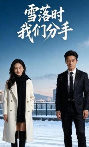 短剧《雪落时我们分手》海报