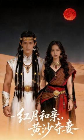 短剧《红月和亲，黄沙夺妻》海报
