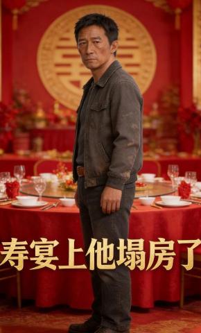 短剧《寿宴上他塌房了》海报