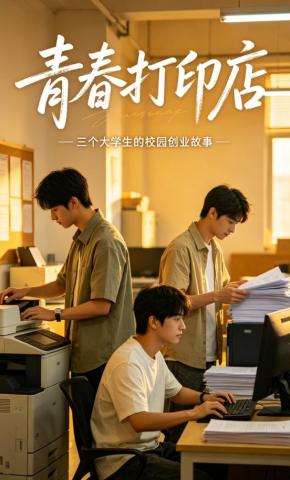 短剧《青春打印店》海报