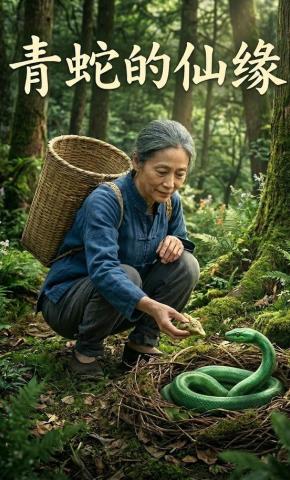 短剧《青蛇的仙缘》海报