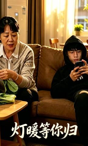 短剧《灯暖等你归》海报