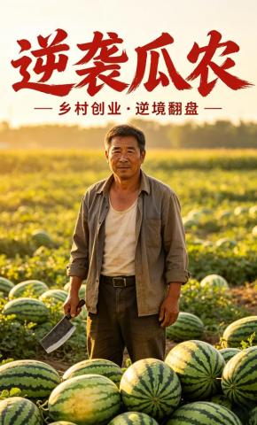 短剧《逆袭瓜农》海报