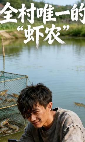 短剧《全村唯一的虾农》海报