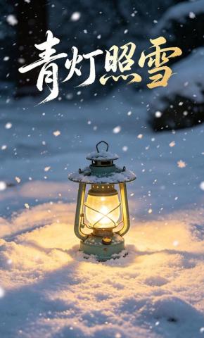 短剧《青灯照雪》海报