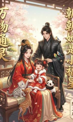 短剧《万物通灵，朝朝她是小福星，降王府》海报