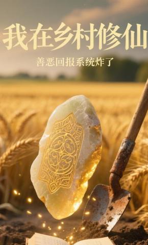 短剧《我在乡村修仙，善恶回报系统炸了》海报