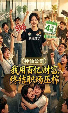 短剧《我用百亿财富，终结职场压榨》海报