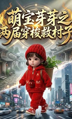 短剧《萌宝芽芽之两届穿梭救村子》海报