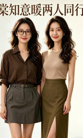 短剧《棠知意暖两人同行》海报