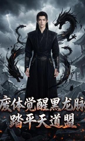 短剧《废体觉醒黑龙脉，踏平天道盟》海报