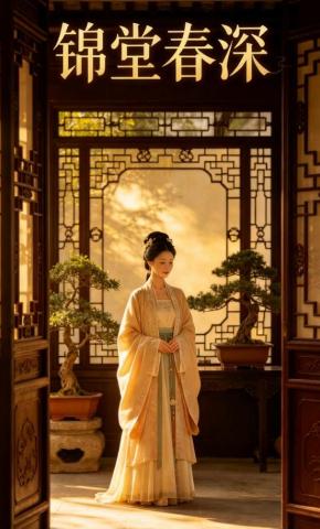 短剧《锦堂春深》海报