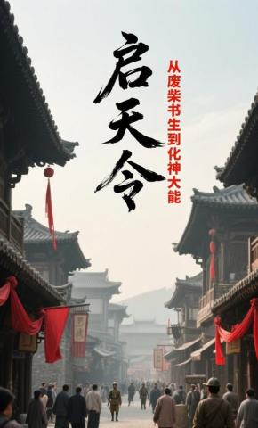 短剧《启天令：从废柴书生到化神大能》海报