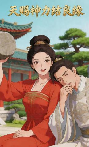 短剧《天赐神力结良缘》海报