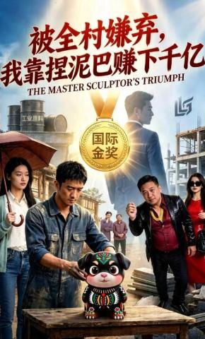 短剧《被全村嫌弃，我靠捏泥巴赚下千亿》海报