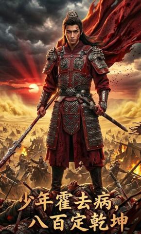 短剧《少年霍去病：八百定乾坤》海报