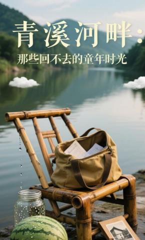 短剧《青溪河畔：那些回不去的童年时光》海报
