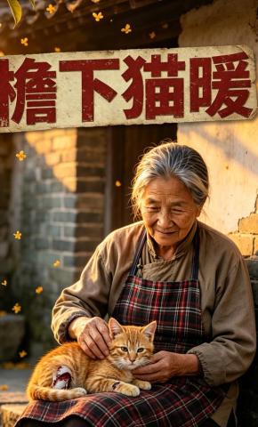 短剧《檐下猫暖》海报