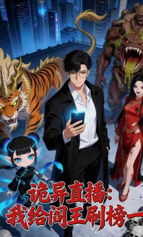 短剧《诡异直播：我给阎王刷榜一》海报