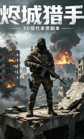 短剧《烬城猎手》海报