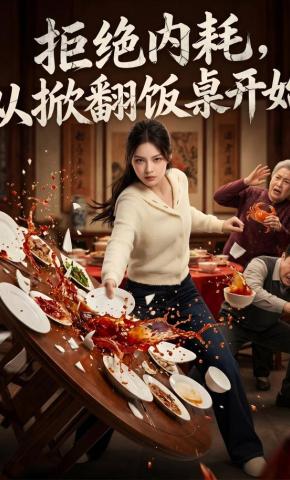 短剧《拒绝内耗，从掀翻饭桌开始》海报