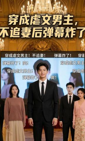 短剧《穿成虐文男主，不追妻后弹幕炸了》海报
