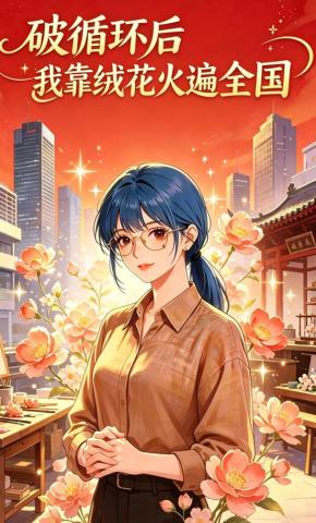 短剧《破循环后我靠绒花火遍全国》海报