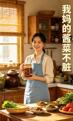 短剧《我妈的酱菜不脏》海报