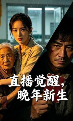 短剧《直播觉醒，晚年新生》海报