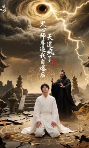 短剧《黑心师尊逼我自爆后，天道疯了》海报