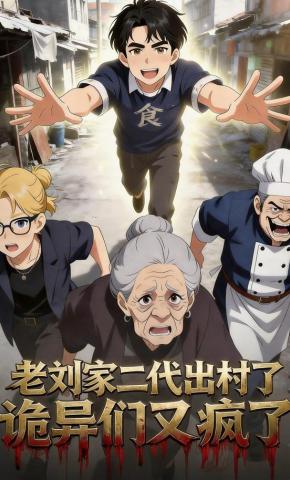 短剧《老刘家二代出村了，诡异们又疯了》海报