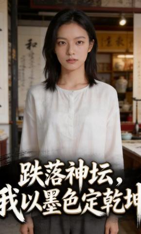 短剧《跌落神坛，我以墨色定乾坤》海报