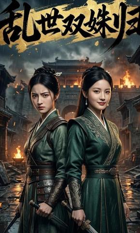 短剧《乱世双姝归》海报