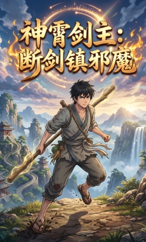 短剧《神霄剑主：断剑镇邪魔》海报