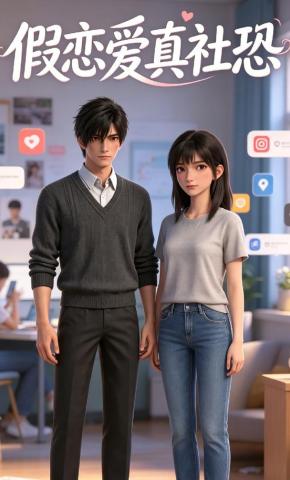 短剧《假恋爱真社恐》海报