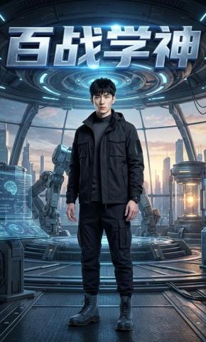 短剧《百战学神》海报