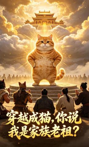 短剧《穿越成猫，你说我是家族老祖？》海报
