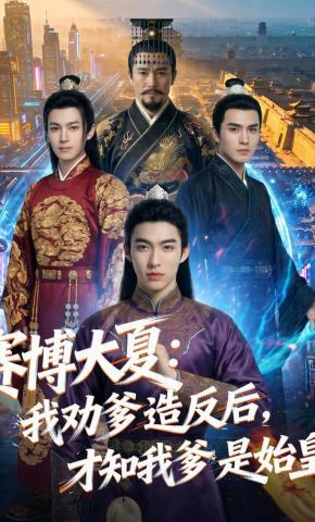 短剧《赛博大夏：我劝爹造反后，才知我爹是始皇》海报