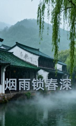 短剧《烟雨锁春深》海报