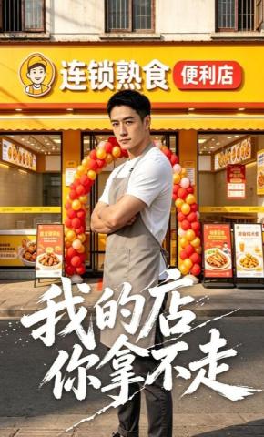 短剧《我的店你拿不走》海报