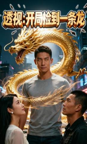 短剧《透视：开局捡到一条龙》海报
