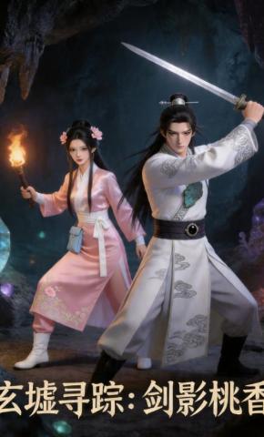 短剧《玄墟寻踪：剑影桃香》海报