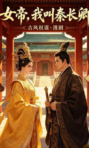短剧《女帝，我叫秦长卿》海报