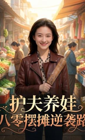 短剧《护夫养娃：八零摆摊逆袭路》海报