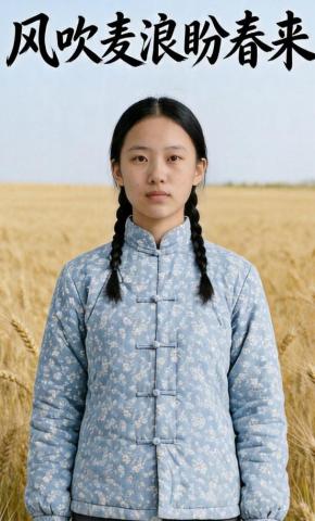 短剧《风吹麦浪盼春来》海报